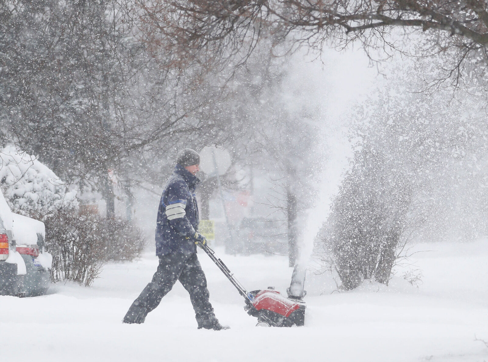 Snow blowing